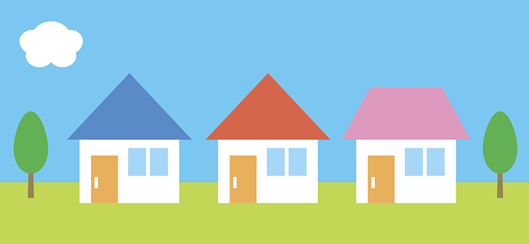 Houses in a row Houses in a row