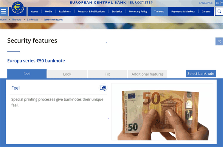 Europa series €50 banknote 