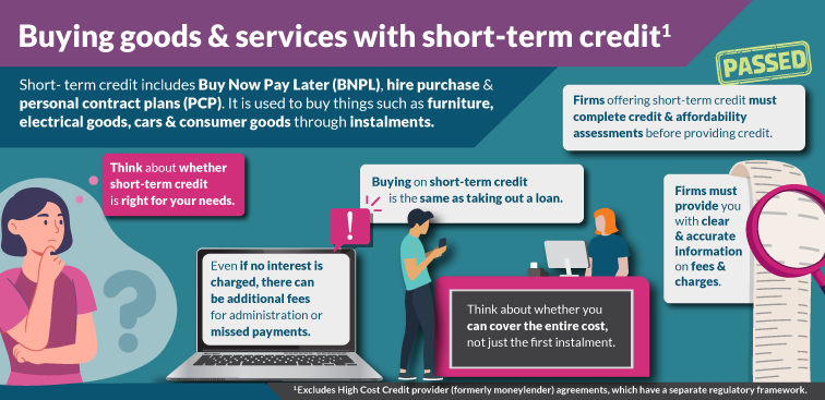 Buying goods and services with short-term credit - infographic Buying goods and services with short-term credit - infographic