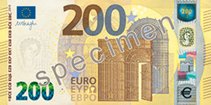 €200 banknote from Europa Series