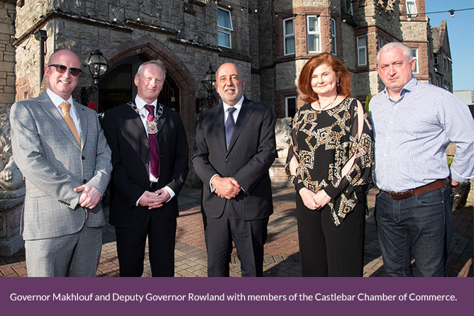 Castlebar Chamber of Commerce, Governor Makhlouf and Deputy Governor Rowland