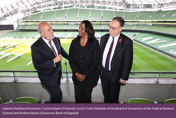Gabriel Makhlouf, Governor, Central Bank of Ireland Lisa D. Cook Member of the Board of Governors of the Federal Reserve System Governor and Andrew Bailey, Governor, Bank of England