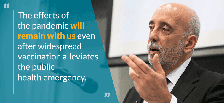 Governor Gabriel Makhlouf - The effects of the pandemic will remain with us even after widespread vaccination alleviates the public health emergency