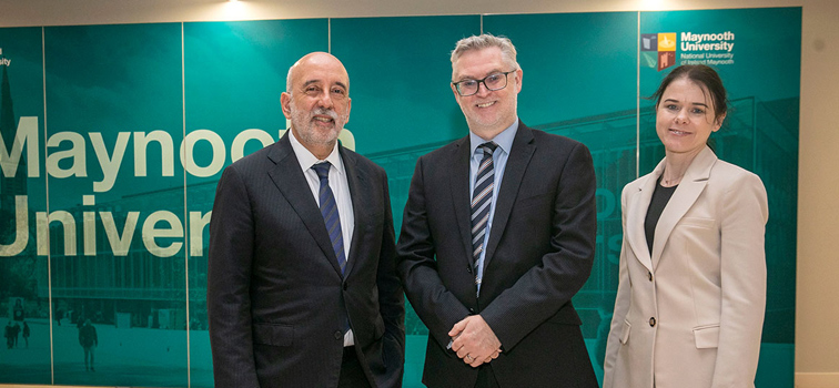 Kildare visit Governor Makhlouf at Maynooth University