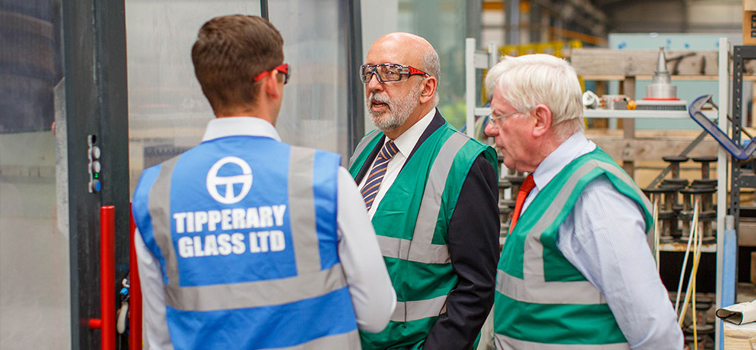 Tipperary Glass Governor Makhlouf at Tipperary Glass