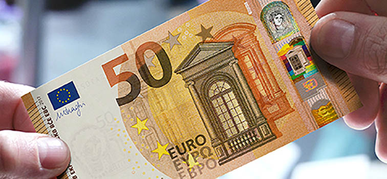 New 50 euro note New 50 euro note