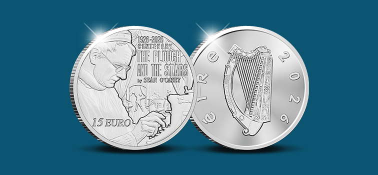 Front and Back Sean O'Casey Coin
