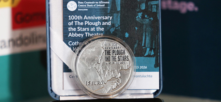 Sean O'Casey 15 euro coin