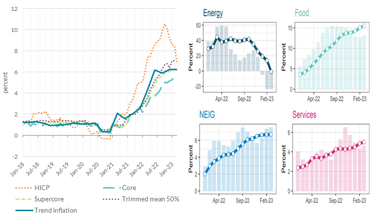 Headline and underlying inflation indicators