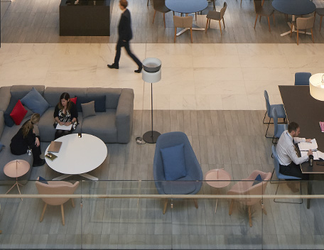 Central Bank of Ireland staff collaborating