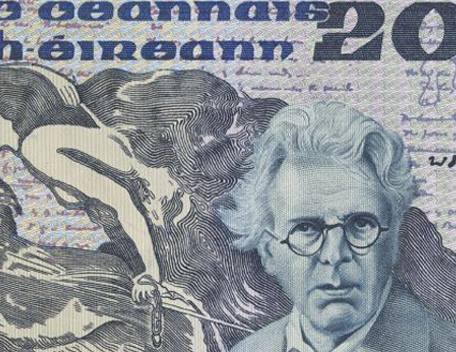 Banknotes Series B £20 William Butler Yeats