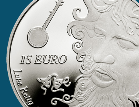 Luke Kelly 15 Euro Coin