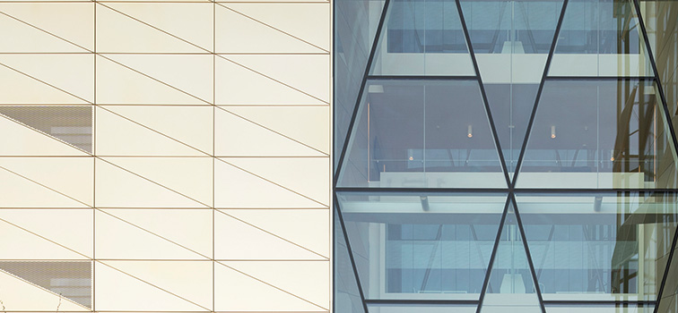 Gold facade